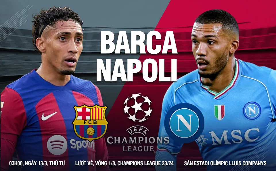 Nhận định trận đấu Barcelona vs Napoli